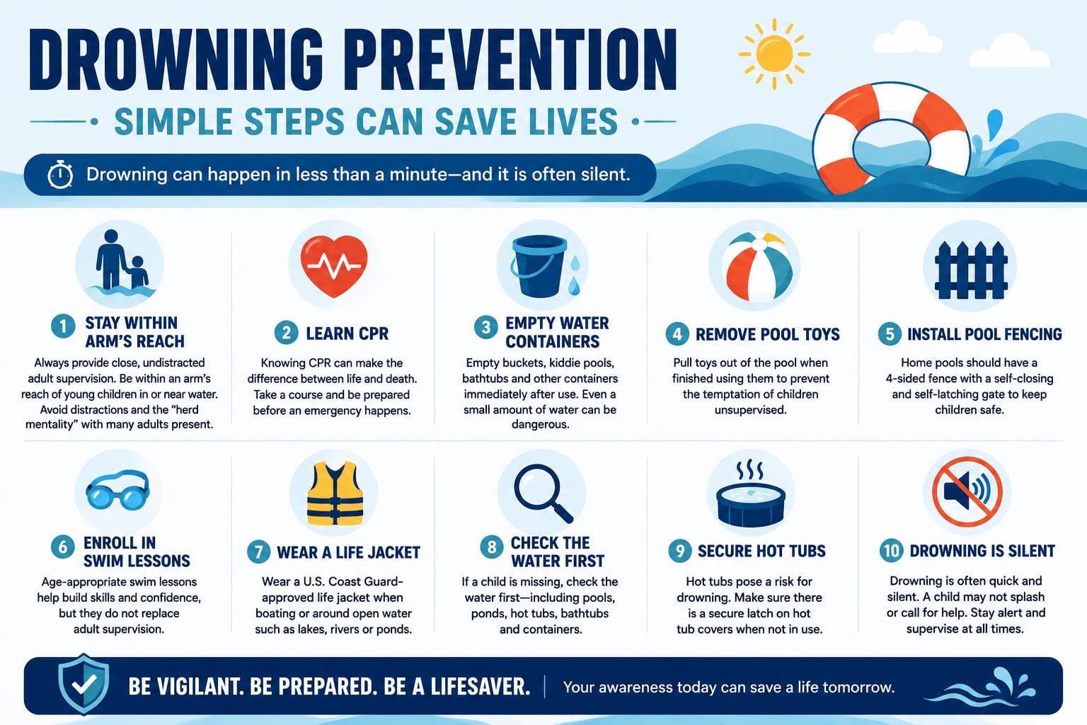 Drowning Prevention Tips For Children & Teenagers